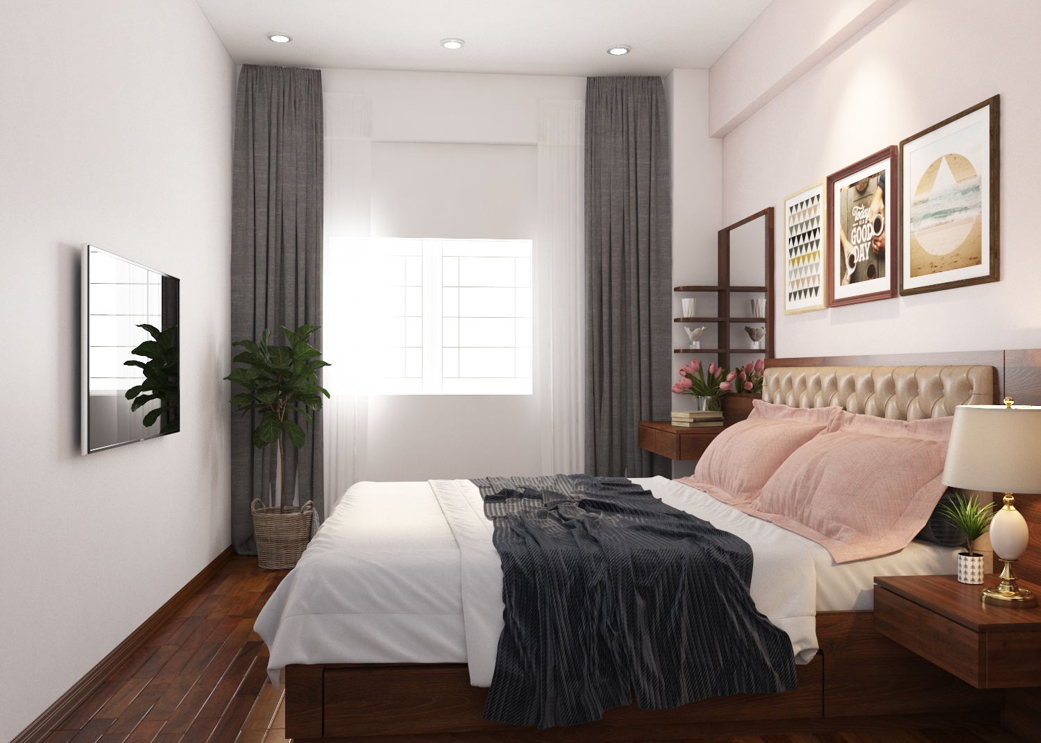 Mẫu thiết kế phòng ngủ chung cư của ARICA