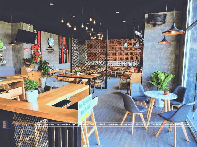 Thiết kế nội thất quán cafe nhỏ