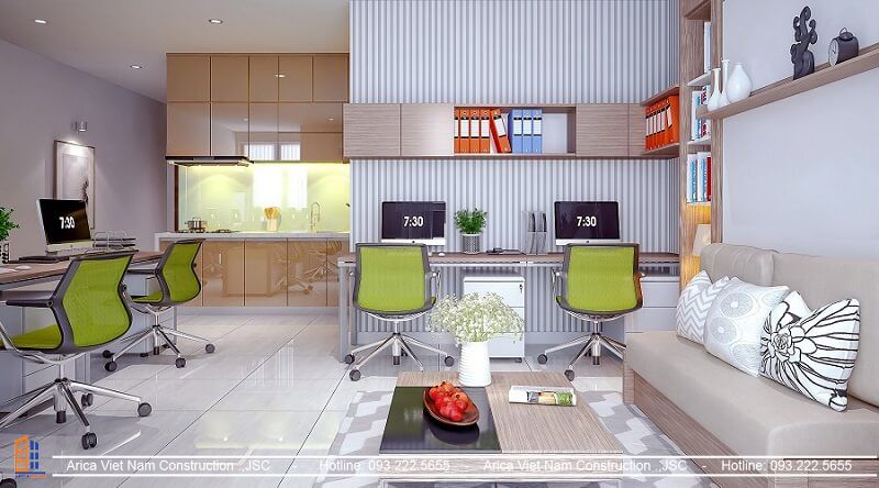 Thiết kế văn phòng tại nhà