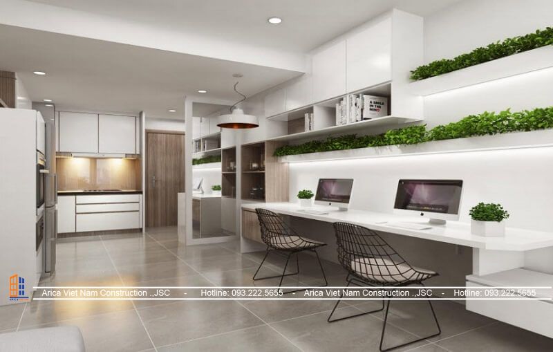 Bố trí cây xanh trong nhà