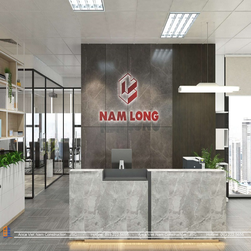 Thiết kế và thi công dự án văn phòng công ty Nam Long – Tòa Discovery, Hà Nội