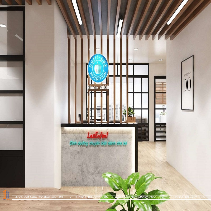 Thiết kế và thi công dự án văn phòng công ty Nutripax – Tầng 16, tòa FLC, Hà Nội