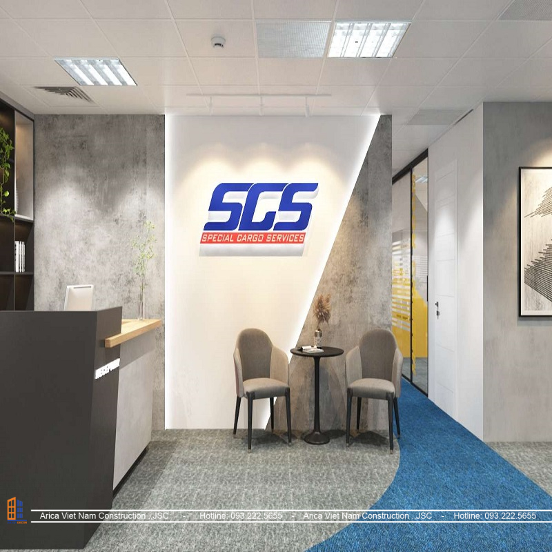 Thiết kế và thi công dự án văn phòng công ty SCS tầng 4 toà C’land – Hà Nội